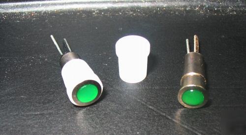 Very high quality indicator lamp led green 5MM sealed