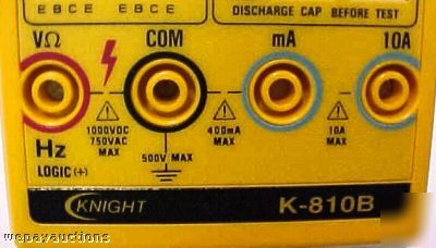  digital & analog meter k-810B knight w/ case bin w