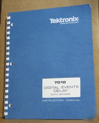 Tek tektronix 7D10 original service/operating manual