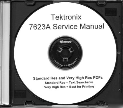 Tek 7623A manual in 2 resolutions + textsearch & extras