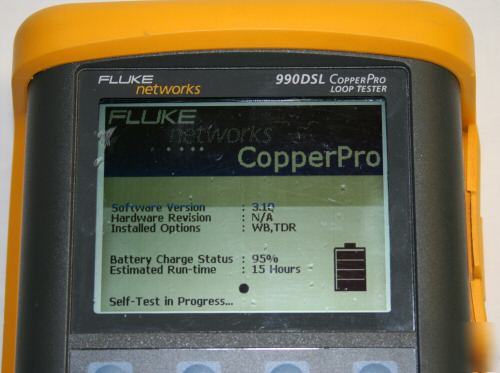  fluke 990 dsl copper pro loop tester wideband tdr