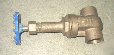 Like new large brass water gate valve 1-1/2