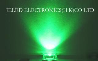 New 500X superflux green 3MM r/h led lamp 15,000MCD fs