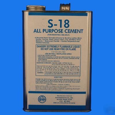 S-18 neoprene adhesive (rubber cement) - 1 gallon