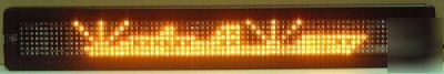Ultra bright amber led programmable sign not neon