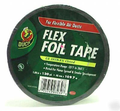 3 rolls of duck flex foil tape for flexible air ducts