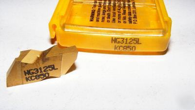Kennametal lot of 5 carbide inserts NG3125L grd KC850