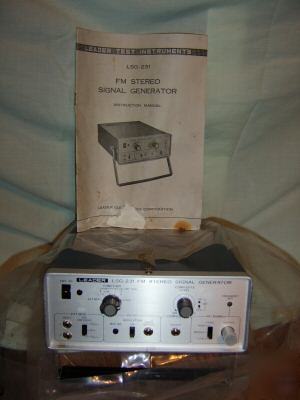 Lsg-231 fm stereo signal generator with manual