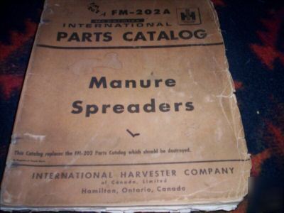 Mccormick international manure spreaders parts catalog
