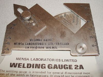 Mensa welding gauge 2A