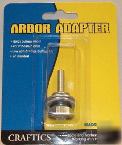 Arbor adapter for hand held drill any brand