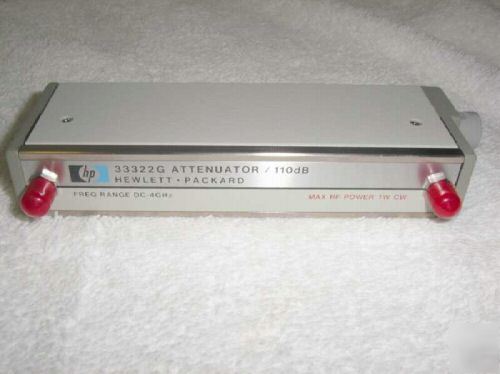 New HP33322G programmable 0-110 db attenuator, , w/cable