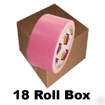 18 roll box of pink duct tape 2