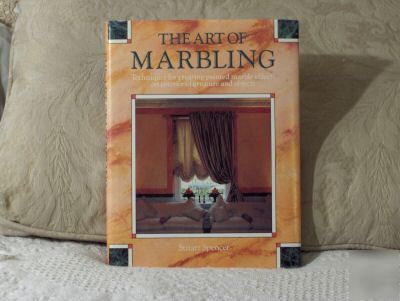 Art of marbling book-painting marble on wall-paint