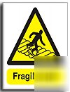 Fragile roof sign-semi rigid-300X400MM(wa-090-rm)