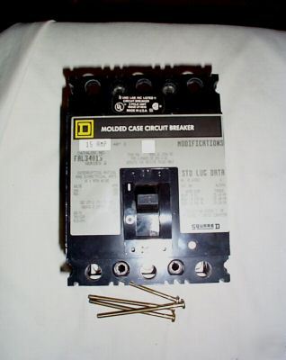 Sq.d - FAL34015 - 15AMP circuit breaker 3PHASE- 480VAC