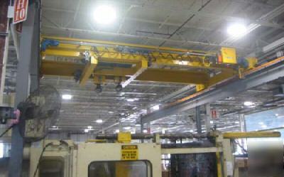20/20 ton x 27' span, demag, '02, overhead bridge crane