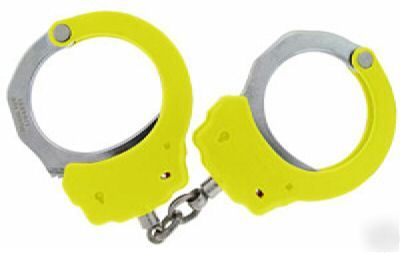 Asp police yellow tactical chain handcuffs & cuff key