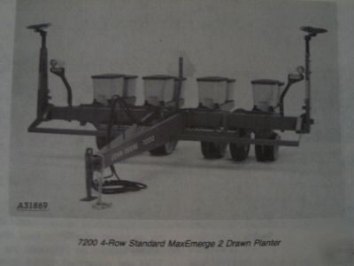 John deere 7200 std. MAXEMERGE2 4,6 row planters manual