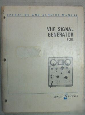 Hp 618C / 620B shf siginal generator original manual