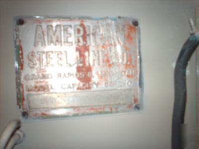 American steel 6,000 lb. coil reel, powered.,36