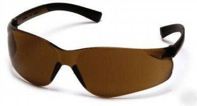New pyramex ztek coffee brown tint sun & safety glasses