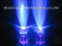100PC 5MM bright ultra violet uv led lamp 2,500MCD f/s