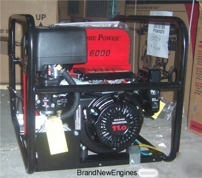 Tri fuel 11HP honda 6KW generator-elec start winco