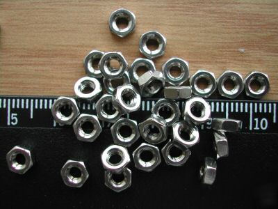 3 millimeter M3 stainless steel metric nuts 100 count