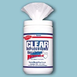 Clear reflections glass & surface wipes-dym 98591