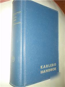 Karlebo handbok 1980 edition huge blue book in swedish