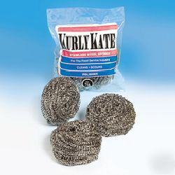 Kurly kate stainless steel sponges lrg 72/case pur 756