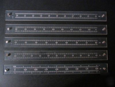 Five wiltron sweeper scales