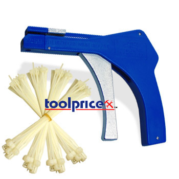 New cable zip tie hand gun tool tie wraps automatic 