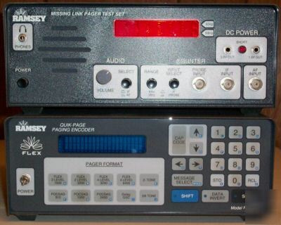 Ramsey electronics msl-1 / pe-6400 pager test equipment