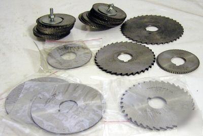 Selection of milling machine blades