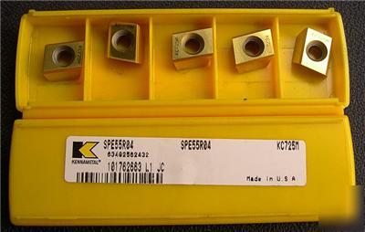 10 kennametal SPE55R04 KC725M carbide milling inserts