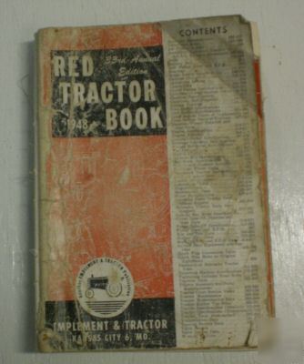 I&t implement & tractor red tractor book 1948 - 33RD ed
