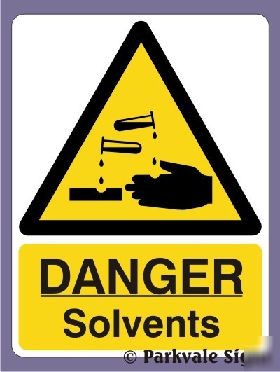150X200 danger solvents - rigid (1074)