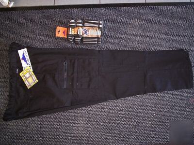Buildtex black knee pad trousers + knee pads 32IN 80CM