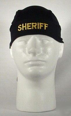 New sheriff motorcycle durags (black) brand 