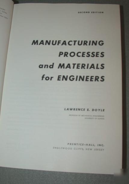 1969 manufacturing process materials engineers 860 pg