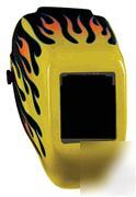Jackson halo x yellow flame welding helmet w/ nexgen