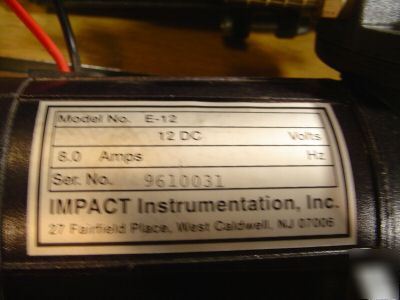 Portable,12VDC, vacuum pump, impact instrumentation,inc