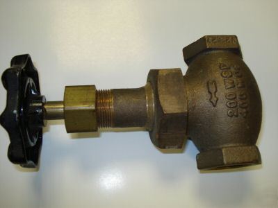 New oic bronze gate valve 1/2