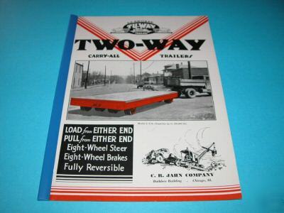1933 la crosse tu-way carry-all trailers ctlog old cars