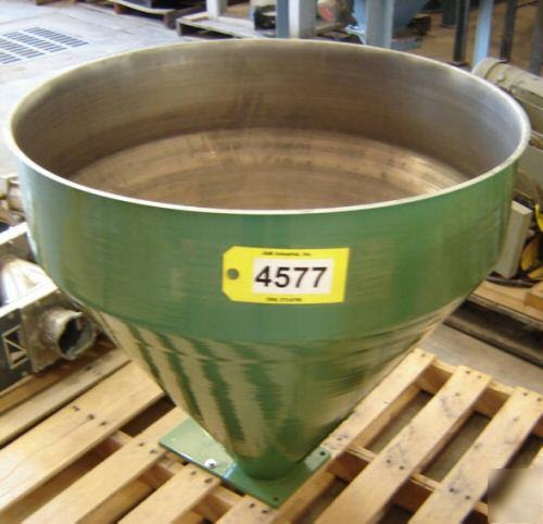 Spun carbon steel 6.5 cubic ft hopper (4576 - 4577)