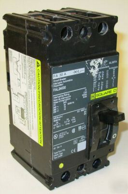 Square d molded case circuit breaker FAL24030 30A 