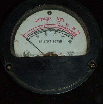 Vintage dejur calibration-relative power meter