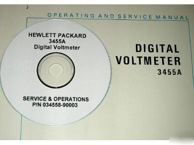Hp 3455A service and operation manual